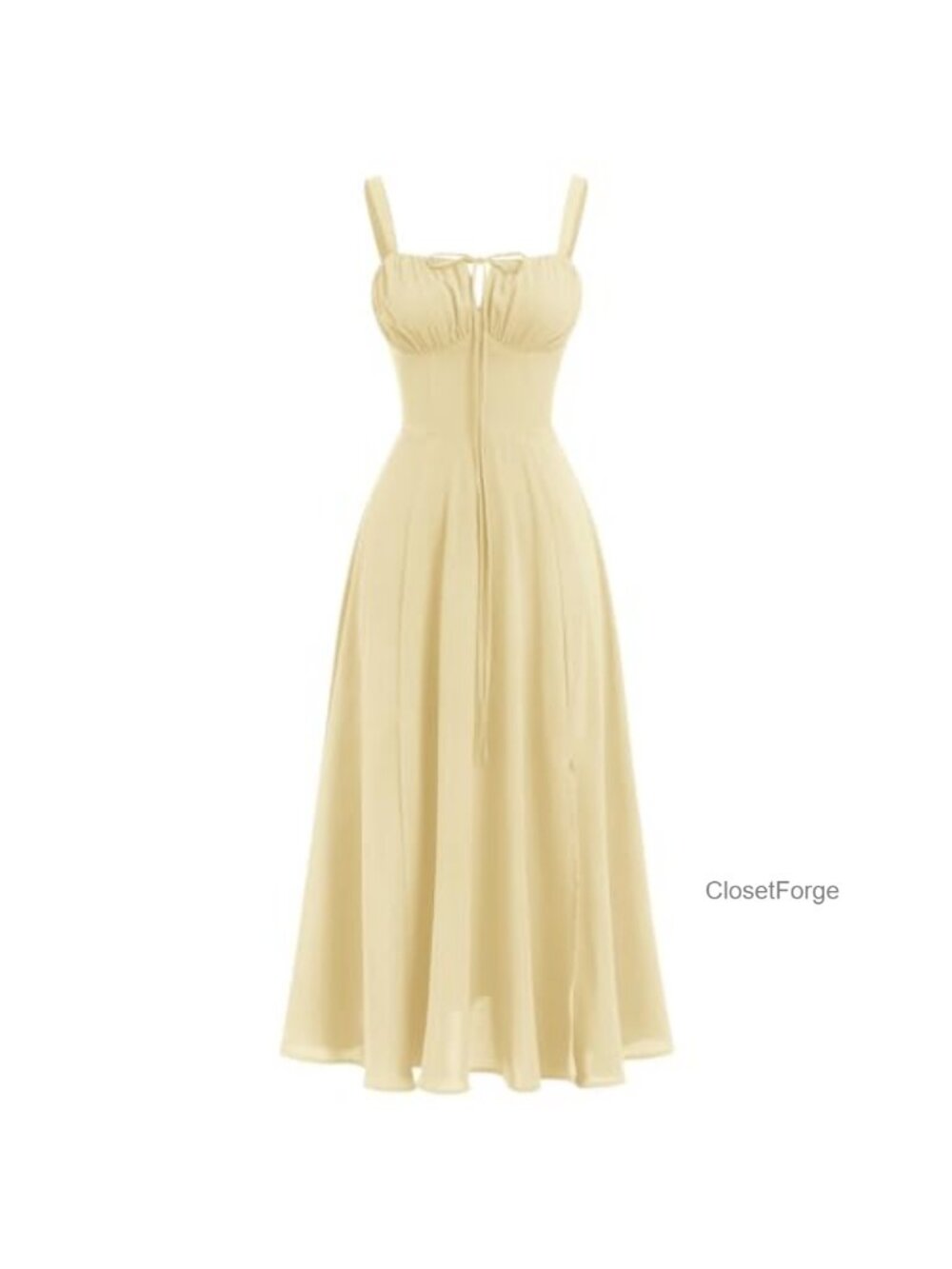 IBTOM CASTLE 100% Polyester Corset Midi Sundress